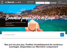 Tablet Screenshot of marriott.fr