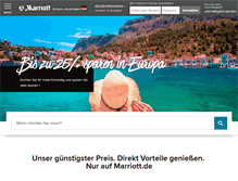 Tablet Screenshot of marriott.de
