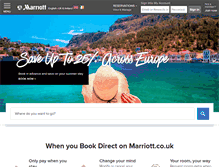Tablet Screenshot of marriott.co.uk