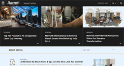 Desktop Screenshot of news.marriott.com