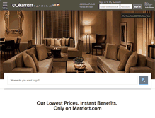 Tablet Screenshot of marriott.com