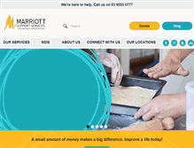 Tablet Screenshot of marriott.org.au